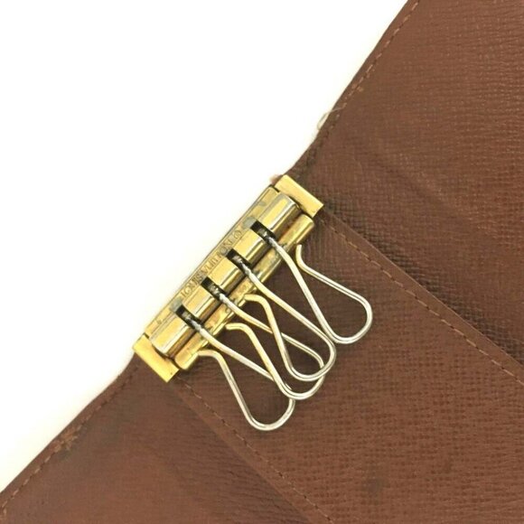 449105H V Louis Vuitton Key Case Multicles 4 Ring Brown Monogram - Picture 6 of 9